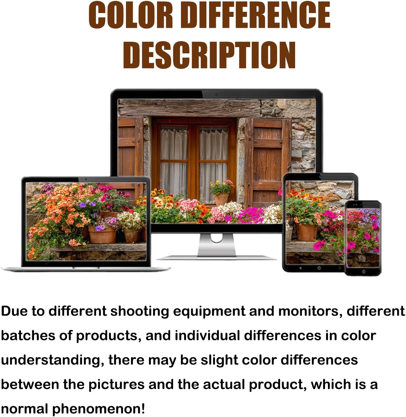 Nuxovilar Spring Garage Door Cover Stone House Window Colorful Flower Pot Decoration Polyester 157.48x70.87 Inches Spring Garage Door for Outdoor Garage Yard Home