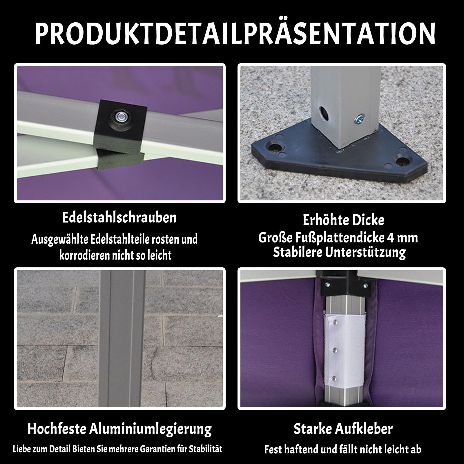 Individuelles Pop-Up-Pavillon-Zelt, strapazierfähig, wasserdicht, Outdoor-Überdachung mit Logo-Druck, für Messen, Bauernmärkte, Veranstaltungen, Partyständer, personalisiertes Werbezelt