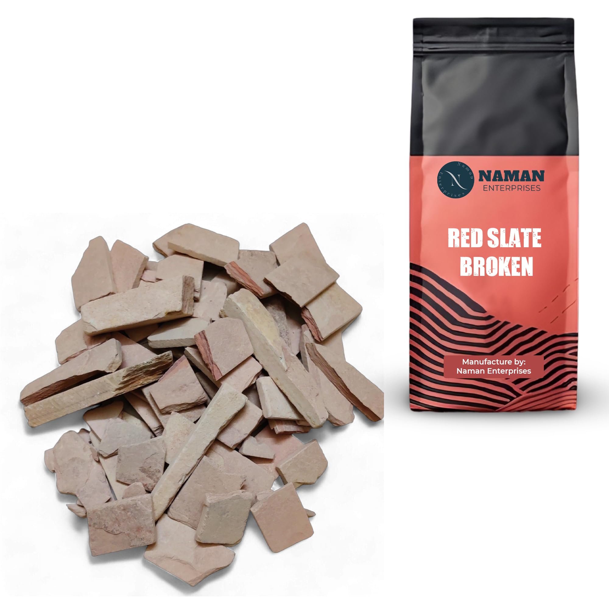 slate pencil Red slate broken slate pencil tukda 1KG box