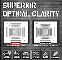 Vista 9 de HTS HUNTERSKY Gafas de tiro tácticas balísticas ANSI Z87+UV400 gafas protectoras