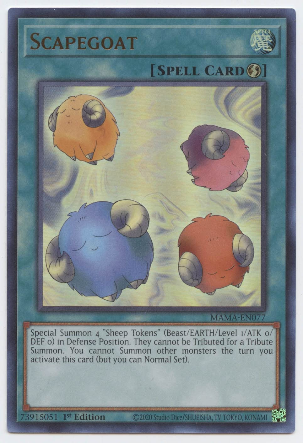 Amazon.com: Scapegoat - MAMA-EN077 - Ultra Rare - 1st Edition