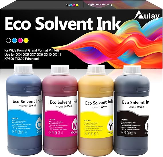 Eco Solvent Ink 1000ML For Wide Format Grand Format Printers Use For DX4 DX5 DX7 DX9 DX10 DX 11 XP600 TX800 Printhead