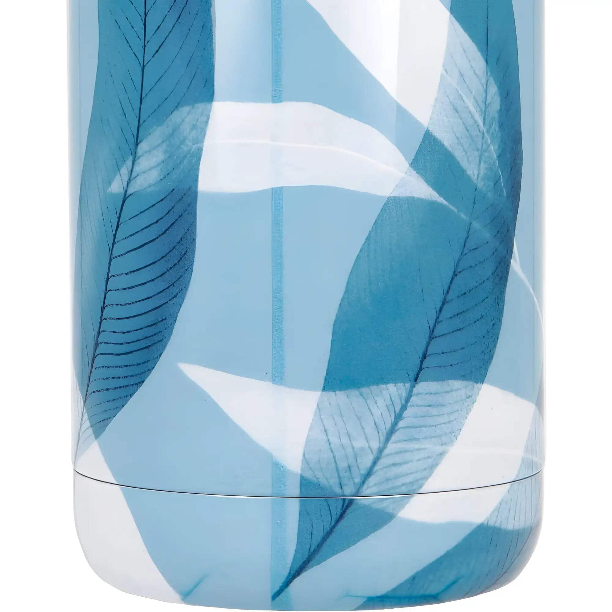 Quokka QUO40182 Solid Z silikonowym wieszakiem -Blue Wind 510 ML | Butelki Wody Ze Stali Nierdzewnej Bez BPA |Podwójna Ściana Termiczna Butelka - Utrzymuje zimno i ciepło dla dzieci i dorosłych