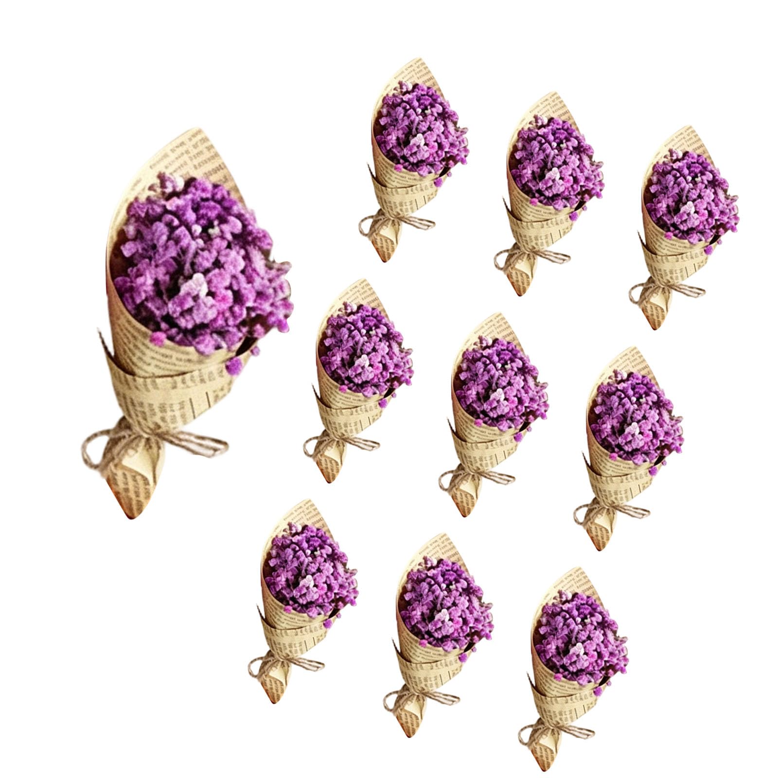 yanzunlrn Beautiful Preserved Floral Bouquet High End Decorative Flowers for Table Centerpiece 15cm Height Withering Decorative Stems