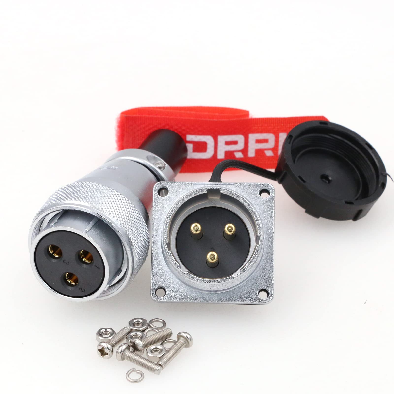 Connecteur de cloison WeiPU WS28 résistant aux vibrations pour câblage extérieur 3 broches - 5