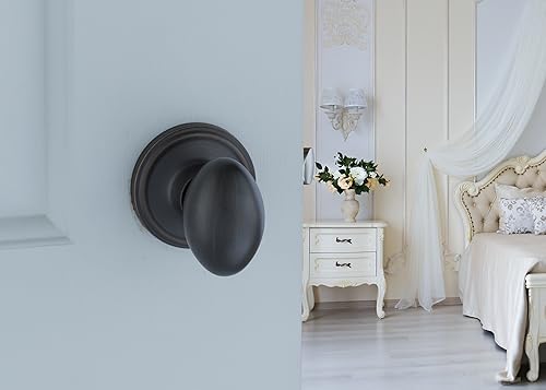 Vista 42 de Copper Creek EK2030PS - Pomo para puerta de huevo, función de privacidad, 1 paquete, en acero inoxidable pulido