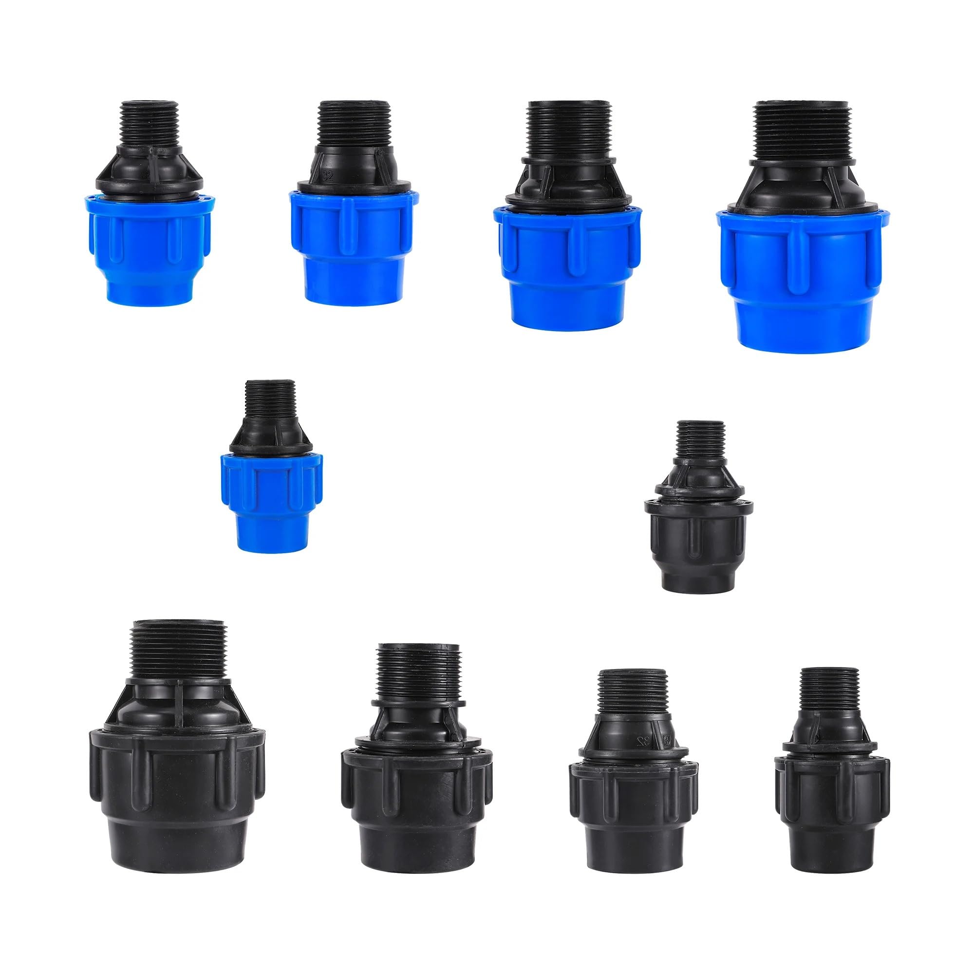 Złączki do rur irygacyjnych Adapter złącza węża, Złącze węża 20-50mm Prosta rura do systemu nawadniania PE PVC