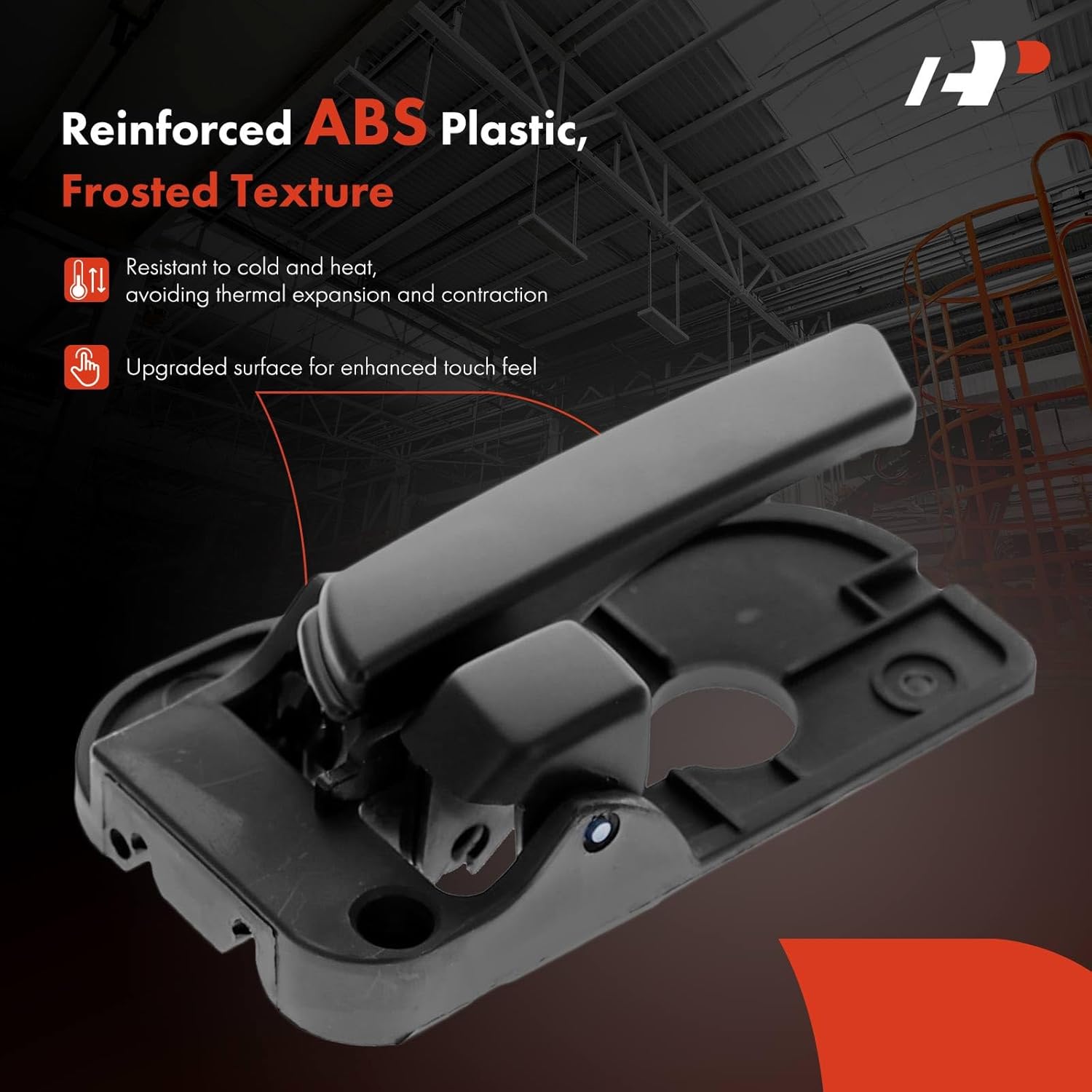 A-Premium Inside Interior Door Handles Compatible with Kia Rondo 2007-2012, Black, 2-PC Set, Front or Rear Driver and Passenger Side