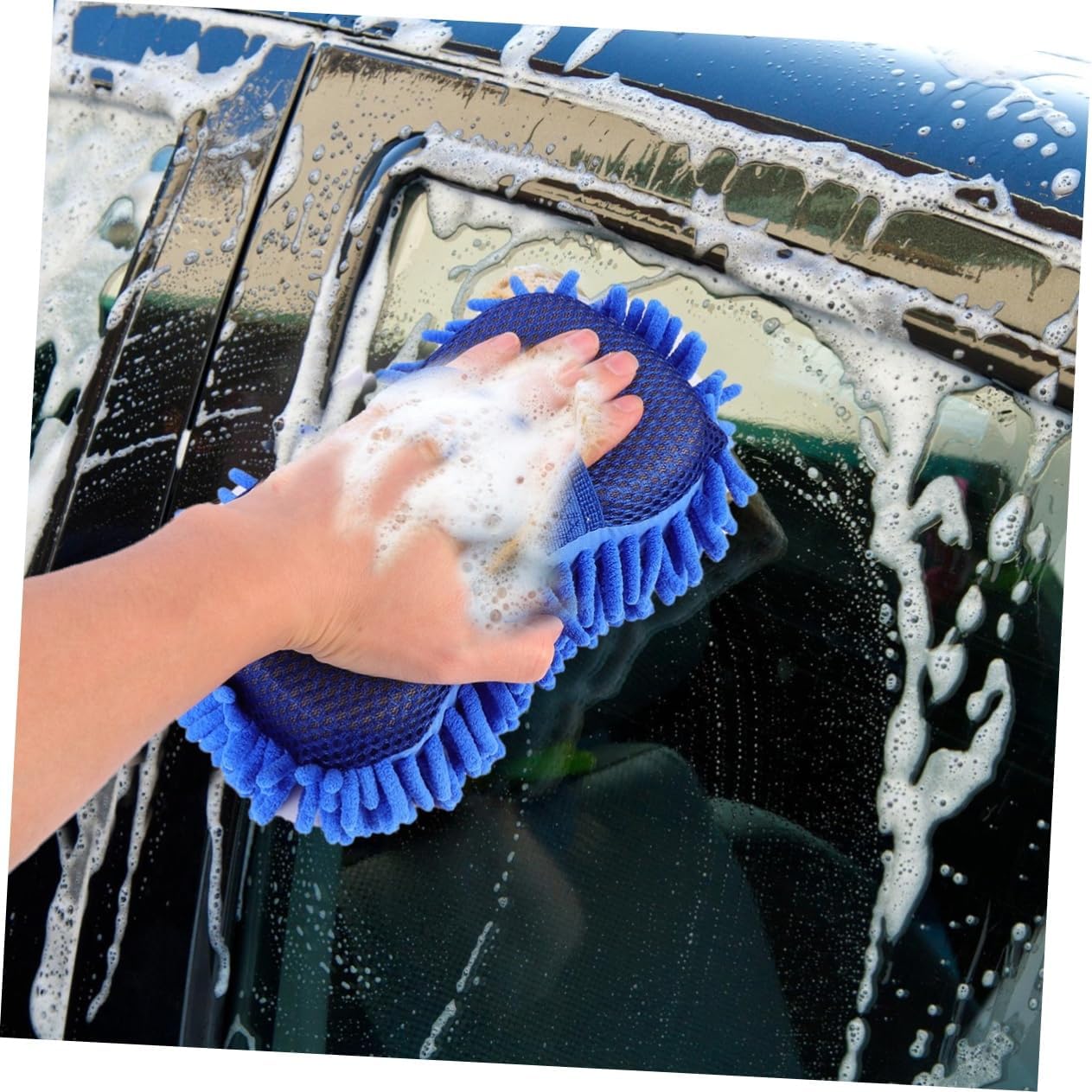 Cabilock 3sets Auto Cleaning Gloves Durable Car Wash Mitt for Effortless Cleaning Lightweight Convenient Car Wash Tool Suvs and Trucks 2pcs*3