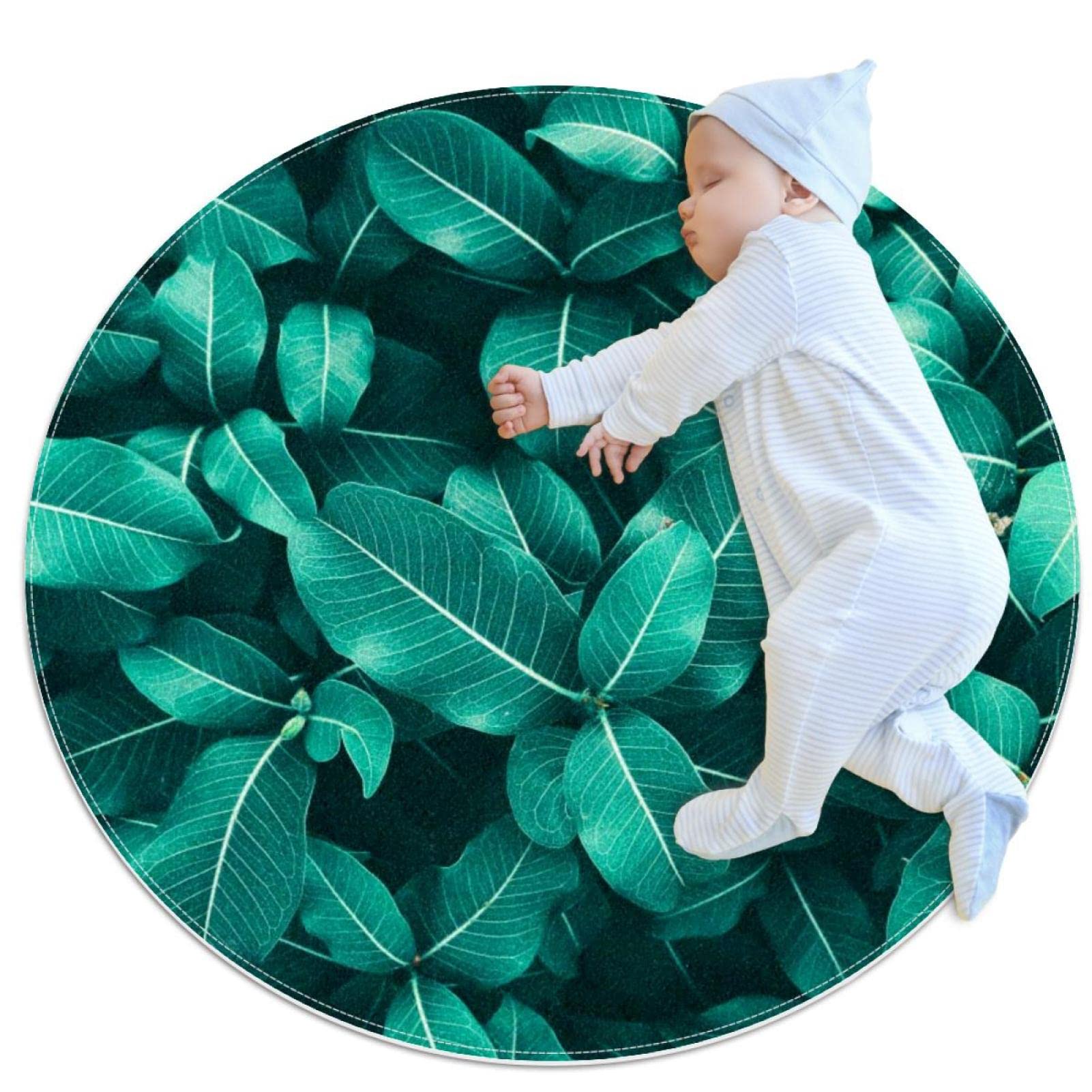 Tappeto Foglie Verdi Di Piante Fresche 3D Tappeto Spesso Antiscivolo, Lavabile In Lavatrice, Tappetino Da Ingresso, Portico, Tappetini, A Casa, Soggiorno, Camera Da Letto, Tappeto, Tappetino 100 X 20