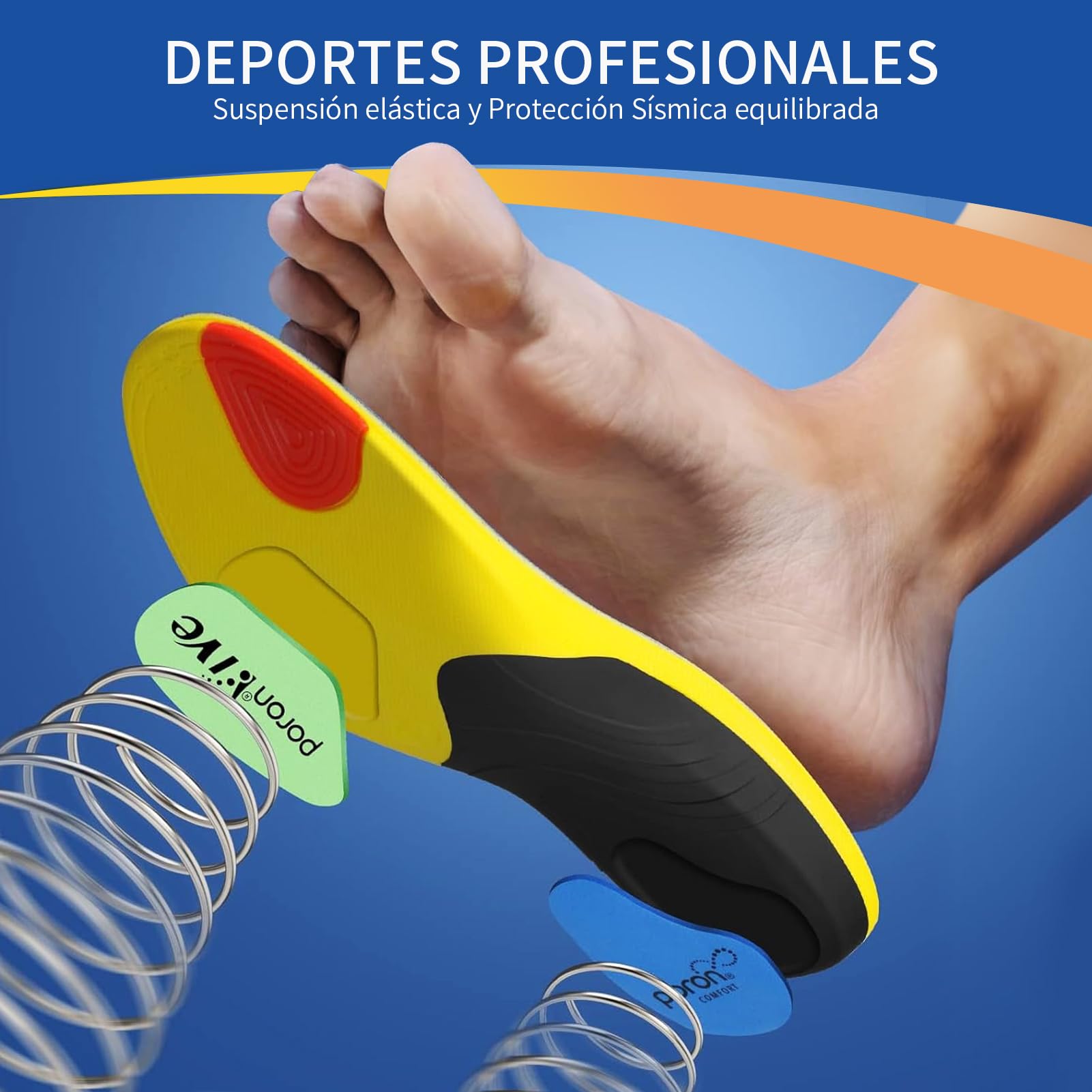 Dafannis Plantillas Ortopedicas para Fascitis Plantar, Soporte del Arco, Alivio del Dolor de Pie (EU 42-44)