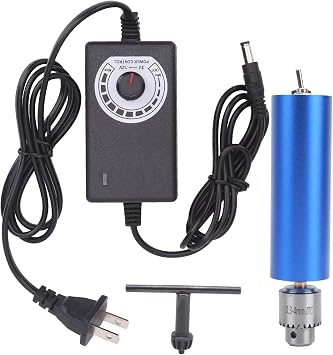 AC100240V 0.3-4mm Electric Hand Drill Micro Adjustable Aluminum Alloy Hand Portable Wood Cutting Grinder micro machines DIY Grinder Kits for Wood Cutting, Carving and Polishing hand drill mini drill