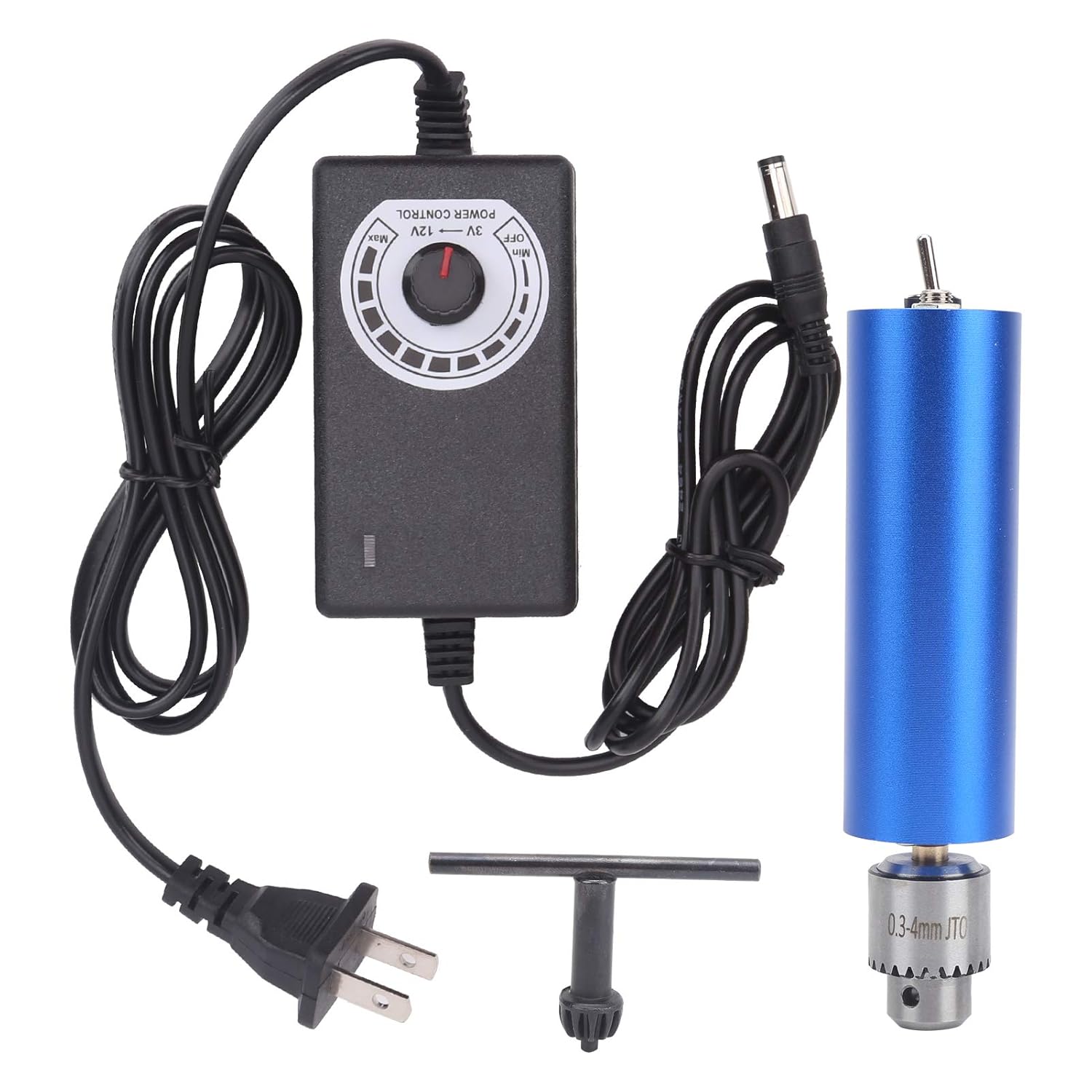 Taladro Eléctrico de Mano Fafeicy Ajustable 0.3-4mm, 13000 RPM, 240V