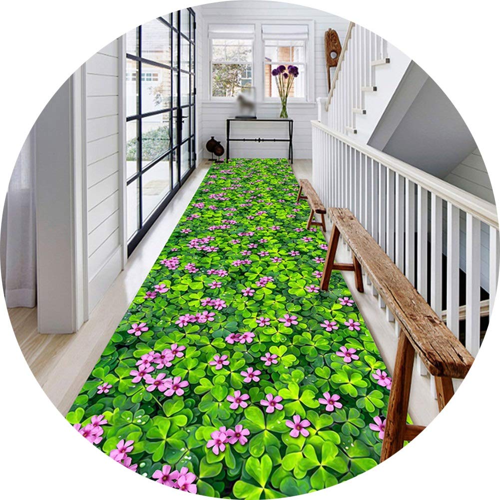 Tapis de couloir lavable et sur mesure avec motif 3D moderne