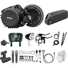Bafang - BBS03 E-Bike Conversion Kit 1000W 48V Mid Drive Motor with Battery, 3.5" A1 Display, 48V 19.2Ah Battery and Charger
