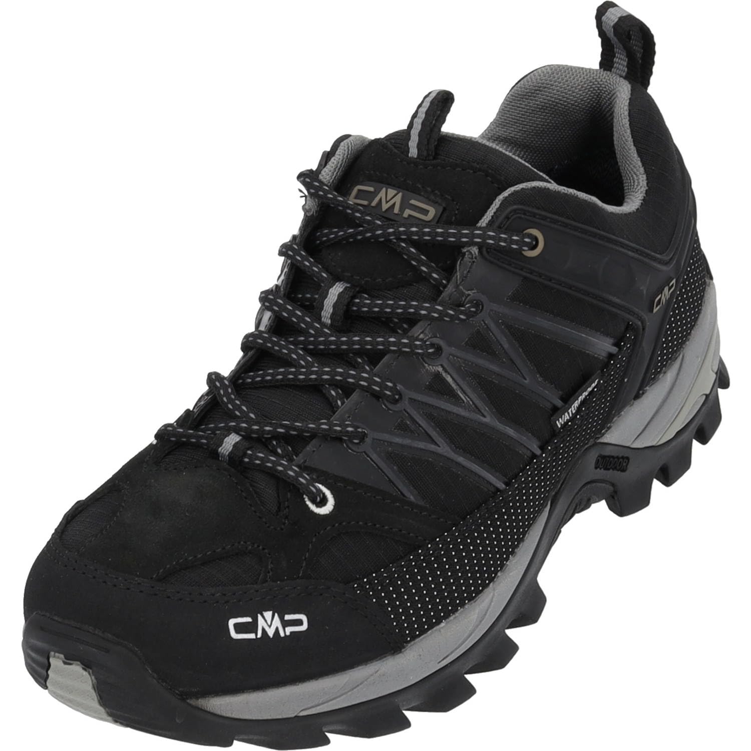 CMP Rigel Men's Low Trekking Shoes Wp Trekking & Hiking Shoes, Nero Black Grey, 10.5 UK