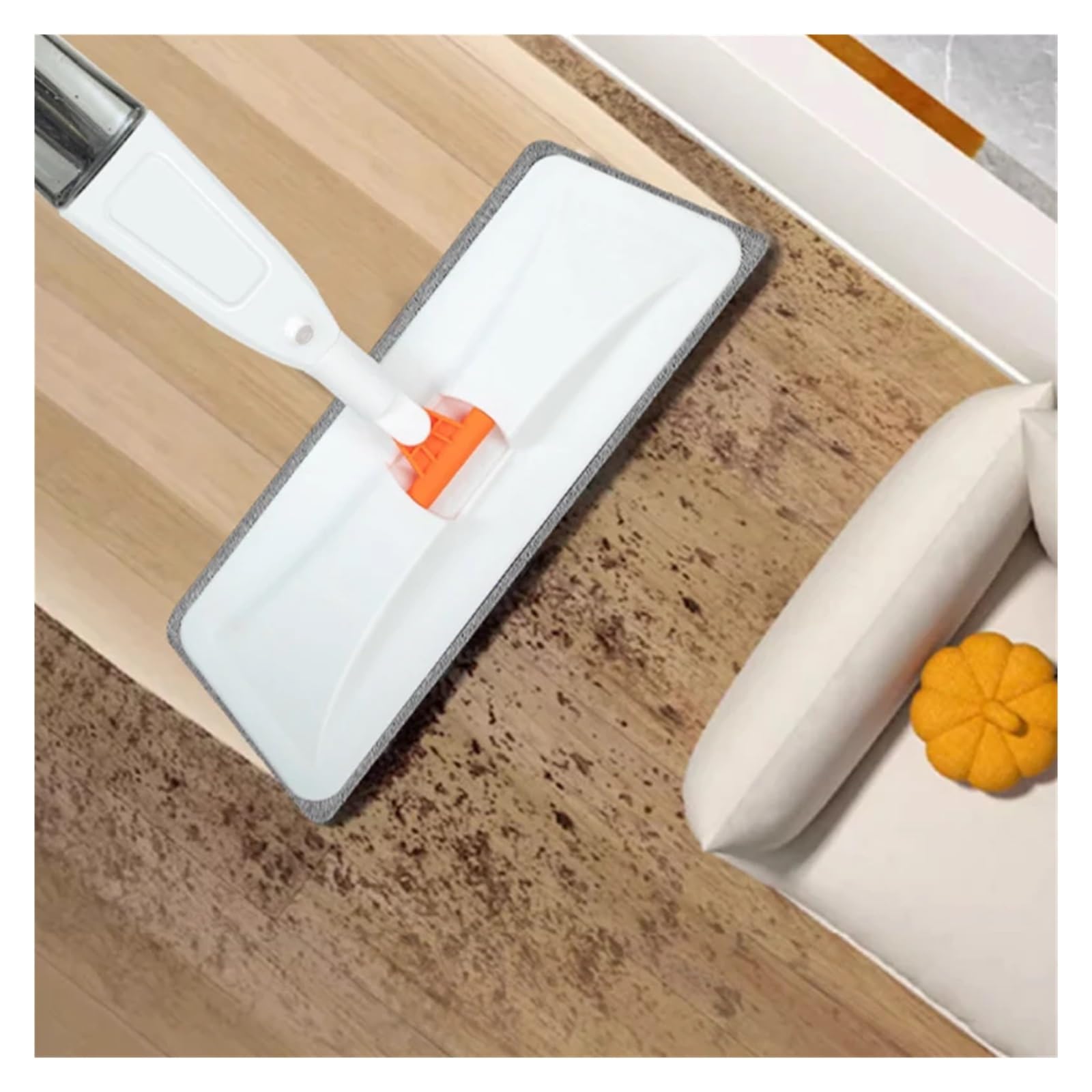 Trapeador mágico en aerosol for pisos de madera con almohadillas de microfibra reutilizables, mango de 360°, for ventanas, cocina, fregona, barredora, escoba, herramientas de limpieza.(Mop - 5 Cloth -