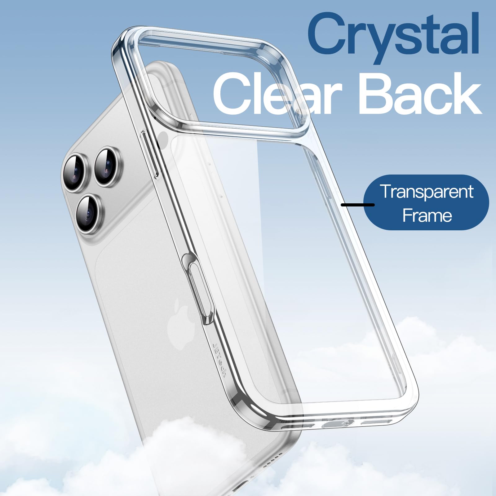 JETech Clear Back Bumper Case for iPhone 18 Pro, Clear — Amazon image 3