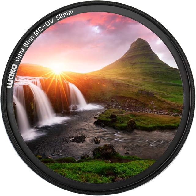 MC 58mm UV Filter - Ultra Slim 16 Layers Multi Coated Ultraviolet Protection Lens Filter for Canon Nikon Sony DSLR Lens 58mm