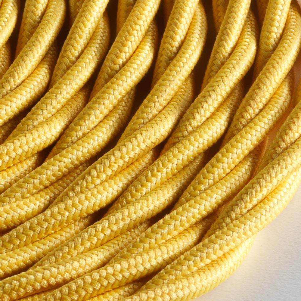 Klartext LUMIÈRE Braided Fabric Cable for Lighting 3 x 0.75 mm, Yellow - Image 2