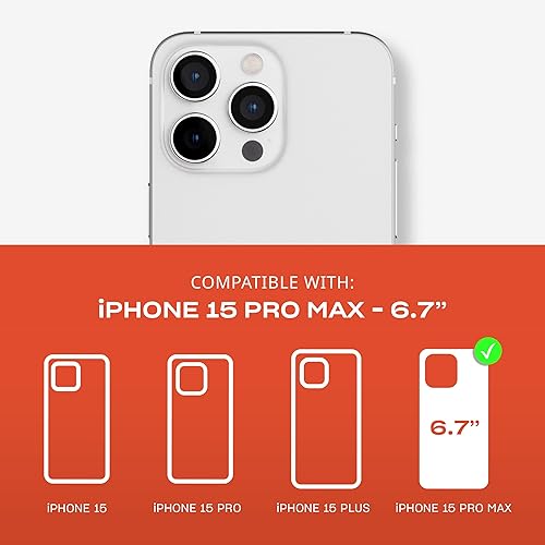 Miniatura 2 de Tech21 Evo Check - Funda para iPhone 15 Pro Max, compatible con MagSafe, funda de protección contra impactos, color ahumadonegro