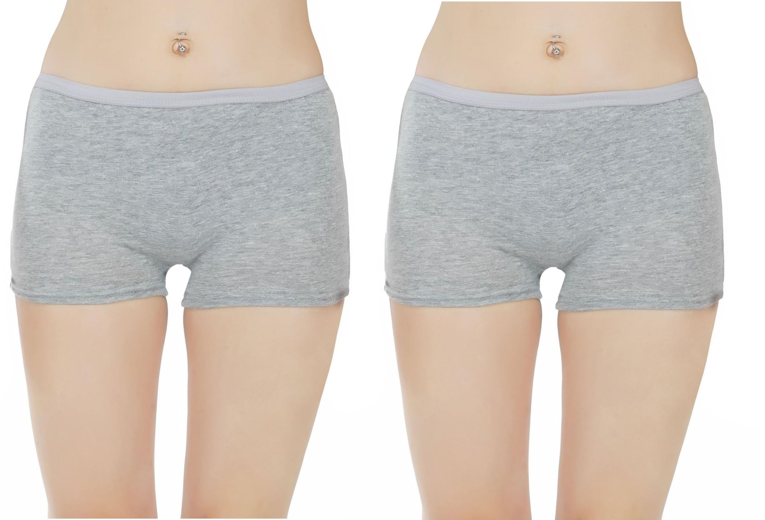 aquazzura Pure Cotton Seamless Plain Solid Boyshort Panties for Women Underwear Briefs Low-Waist Boyshorts Stylish Undergarments Boy Shorts for Girls, Pack of 2-picture-38