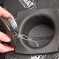 Vista 3 de Design Engineering 050321 Boom Mat - Baffles para altavoz, 5.25 pulgadas, redondos delgados (paquete de 2), color negro