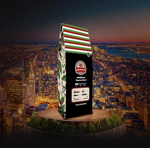 Miniatura 6 de Café Nicoletti "Original" Espresso Roast Granos 2.20lb (Hecho en Brooklyn NY desde 1972) Espresso tostado fresco con fecha.