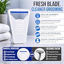 Disposable Razor For Men Pack of 3 | Surgical Skin Blade Use And Throw Shaving Razor With Safety Cap | Manual Beard And Face Grooming | Travel Friendly Stainless Steel Blade | ISO, CE Approved gallery image