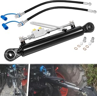 Bonbo SPH320033 Hydraulic Top Link Cat 1 w/ Locking Block, Hoses & Two-Way Valve - 20 7/8”-31 7/8” for Tractors, Excavators