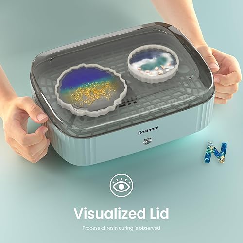 Miniatura 4 de Resiners Máquina de curado de resina con bandeja más grande para arrancador de resina, aire de curado, suministros de resina de curado automático