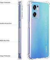 Vista 3 de Caso para Reno 7 5G Clear TPU cuatro esquinas cubierta protectora transparente suave funda