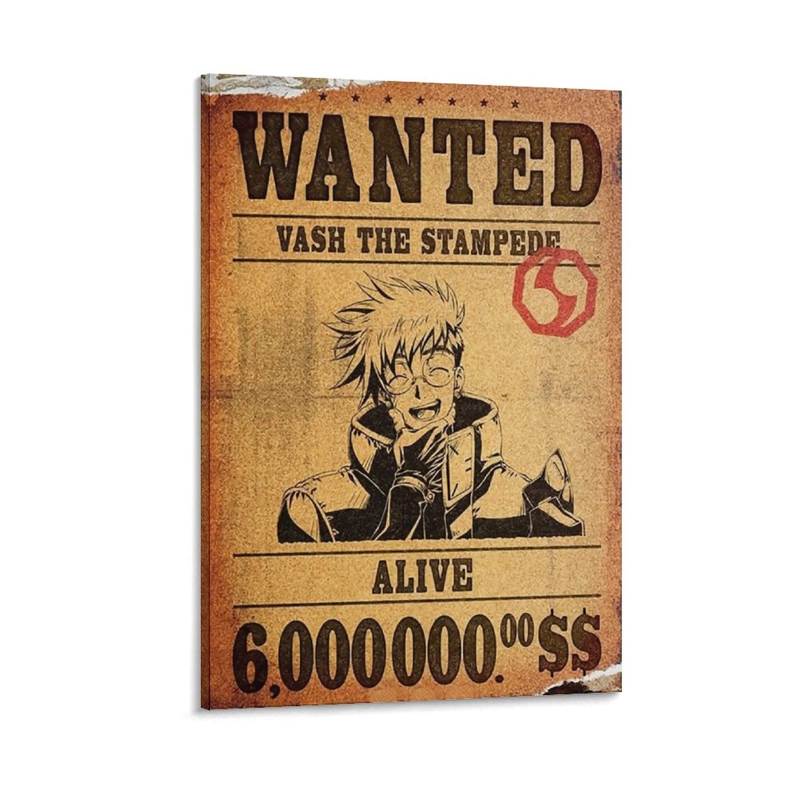 トライガン Vash the Stampede WANTEDポスター Trigun - Vash the Stampede Wooden Wanted Poster | Tantrum Merch