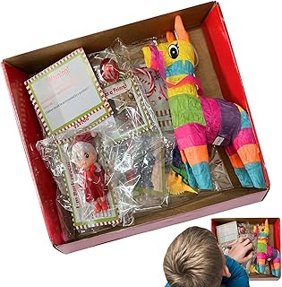 Elf Kit 24 Days Of Christmas, 2023 Holiday Elf Adventure Kit for 12/24 Days, New Christmas Elf Kit, Elf Props, Christmas Countdown Elf Toys Cartoon Box Gift, Christmas Countdown Gift