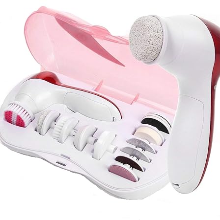 Rlanos Face Facial 11 in 1 Exfoliator Electric Massage Machine Care & Cleaning Cleaner Massager Kit For Smoothing Body Beauty Care Skin Face Cleaner Massage Machine facial massager Machine for face