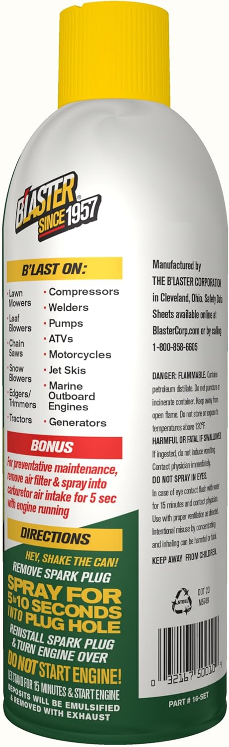 B'laster 16-SET-12PK Advanced Small Engine Tune-Up - 11-Ounces - Case of 12