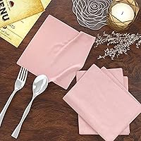 Vista 34 de Set de 12 servilletas de tela de 85% algodón y 15% lino para uso diario de tamaño grande, servilletas especiales de Pascua con esquinas ingletadas