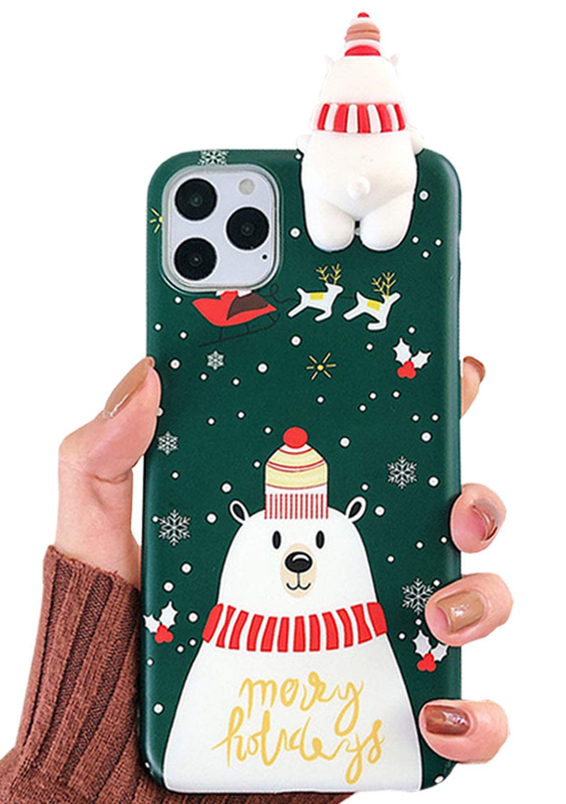 SGVAHY Coque Arrière Rigide En Silicone Souple Pour IPhone 6 Plus/6S Plus Motif Canards Flottants Bleu 3D