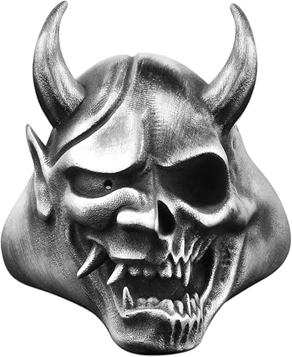 BySilverStone Jewelry Anillo de plata para hombre anillo masculino de diablo que se convierte en el cráneo anillo de demonio para hombre en plata