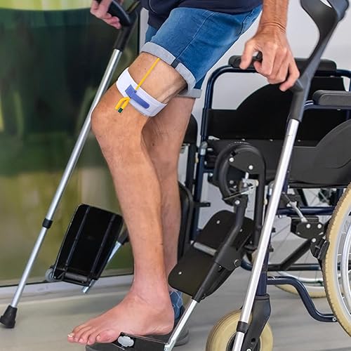 Miniatura 6 de 4 correas de catéter Foley con agarre de silicona, soporte de catéter urinario de poliéster de 24.8 x 1.97 pulgadas para bolsa de drenaje,