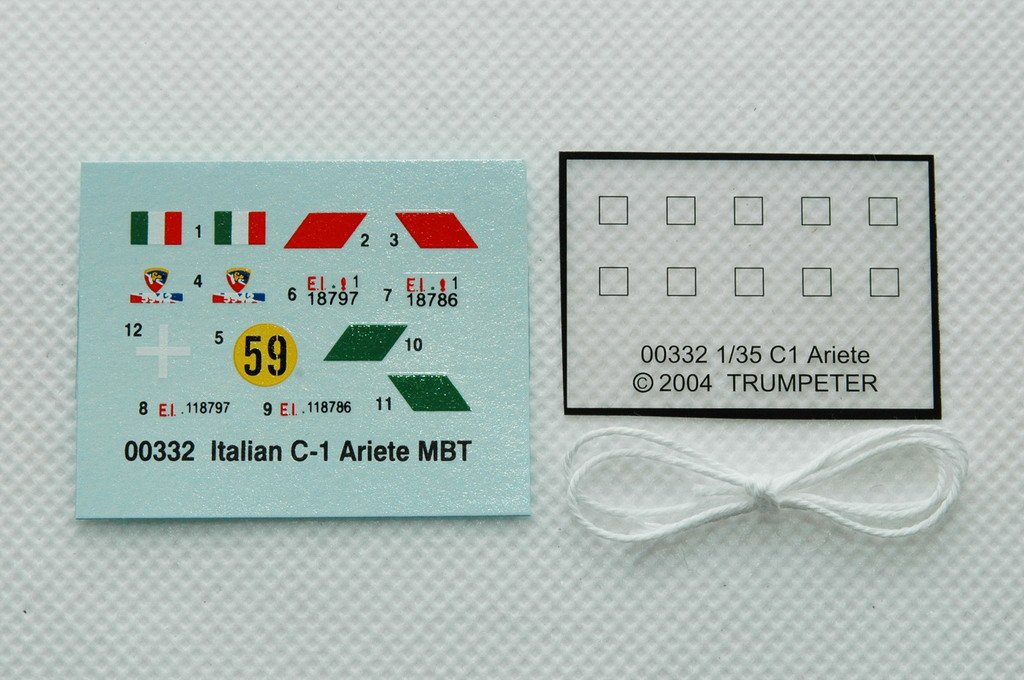 Trumpeter 00332 - Modellino carro Armato Italiano C-1 Ariete