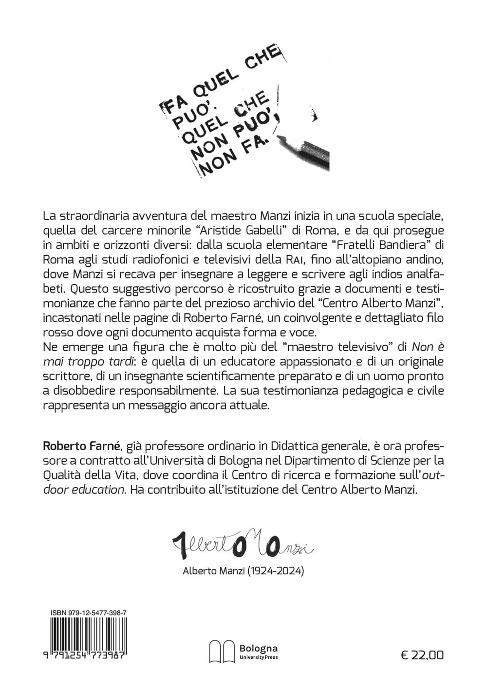 Alberto Manzi. L'avventura di un maestro. Ediz. ampliata