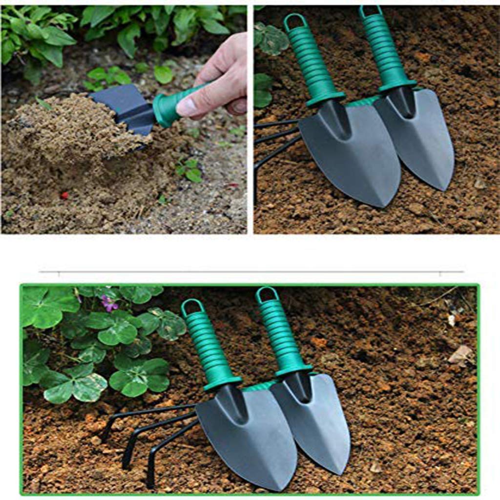 Garden zestaw narzędzi ogrodniczych, 10-częściowy zestaw narzędzi do pielęgnacji roślin ogrodowych z przenośną skrzynką na narzędzia dla ogrodników