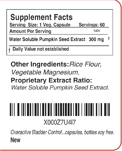 Miniatura 4 de Píldoras hiperactivas para el control de la vejiga para mujeres y hombres, micción frecuente, suplemento de vejiga hiperactiva para la nocturia o la