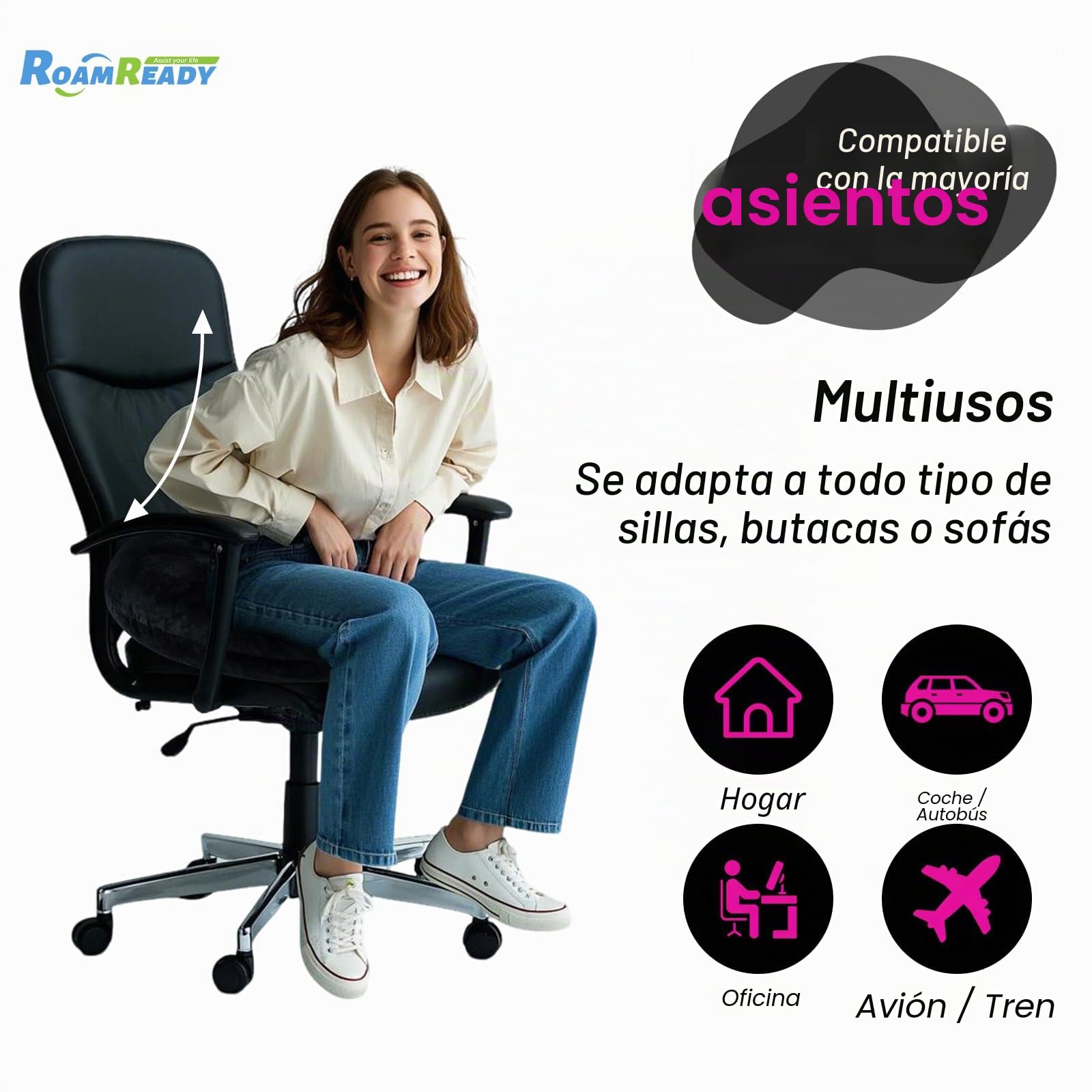 BBL - Almohada para después de la cirugía para dormir sentado, almohada de hemorroides en forma de dona para conducir, cojín de apoyo para la cadera, algodón BBL para recuperación