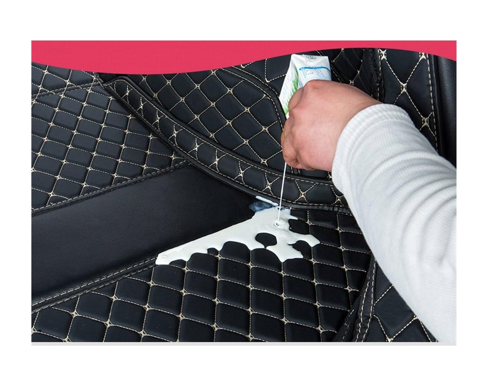 Kofferbakmat Auto Kofferbak Voor Bmw 3 Serie F30 F31 F34 G20 G21 Mat Staart Doos Vloer Pads Kussen Interieur Leer Bescherming Kofferbak Matten Auto ( Kleur : 4