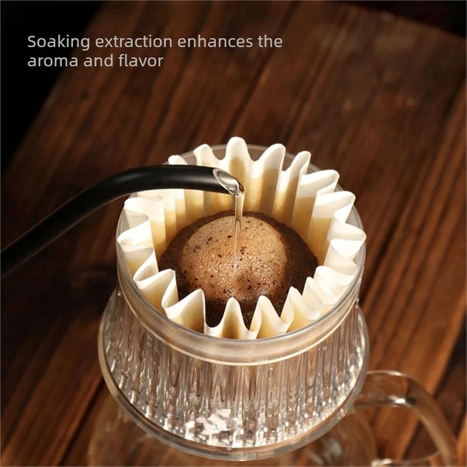 Universal Variable Flow Coffee Brewer Adjustable Drip Filter Flat Bottom Pour Over & Immersion Coffee Dripper