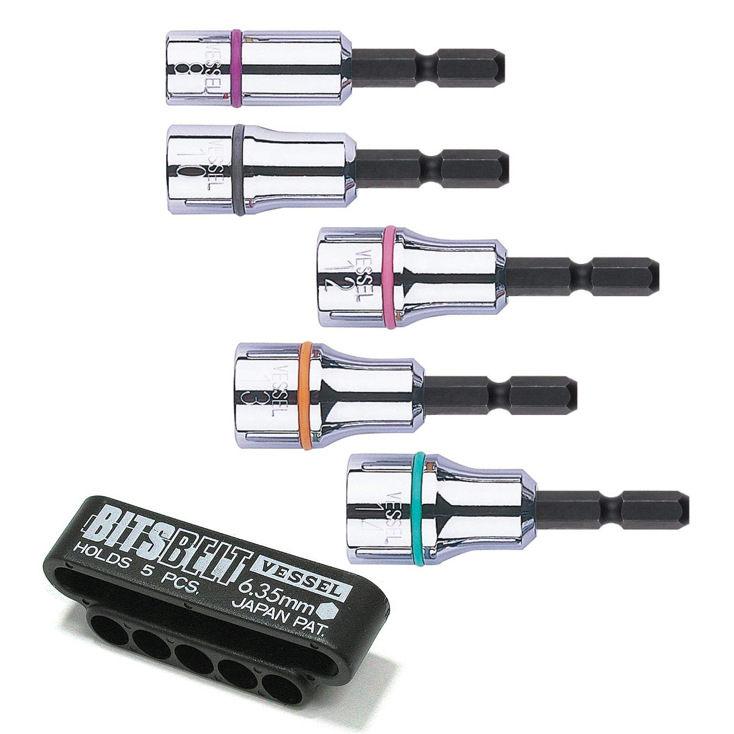 Amazon.co.jp: ベッセル(VESSEL) ソケット ビット セット 5本組 BW-70