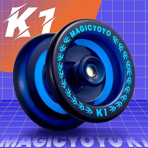 Miniatura 2 de Yoyo Professional Responsive YoYo K1-Plus, Yoyo de plástico para niños, Pro Trick Yo Yo+12 cuerdas+guante+bolsa de almacenamiento, paquete con bolsa