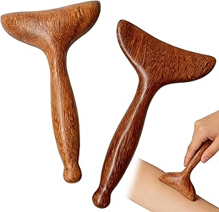 2 Pcs Wood Therapy Massage Tool,Lymphatic Drainage Massager,Lymphatic Drainage Tool,Wood Massage Tools for Maderoterapy Muscle Release Pain Relief Trigger Point Deep Tissue Anti-Cellulite